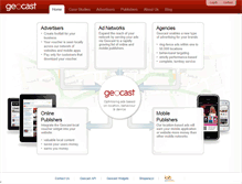 Tablet Screenshot of geocast.com
